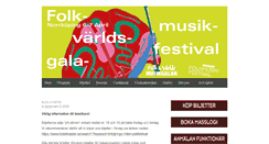 Desktop Screenshot of festival.folkmusik.nu
