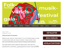 Tablet Screenshot of festival.folkmusik.nu